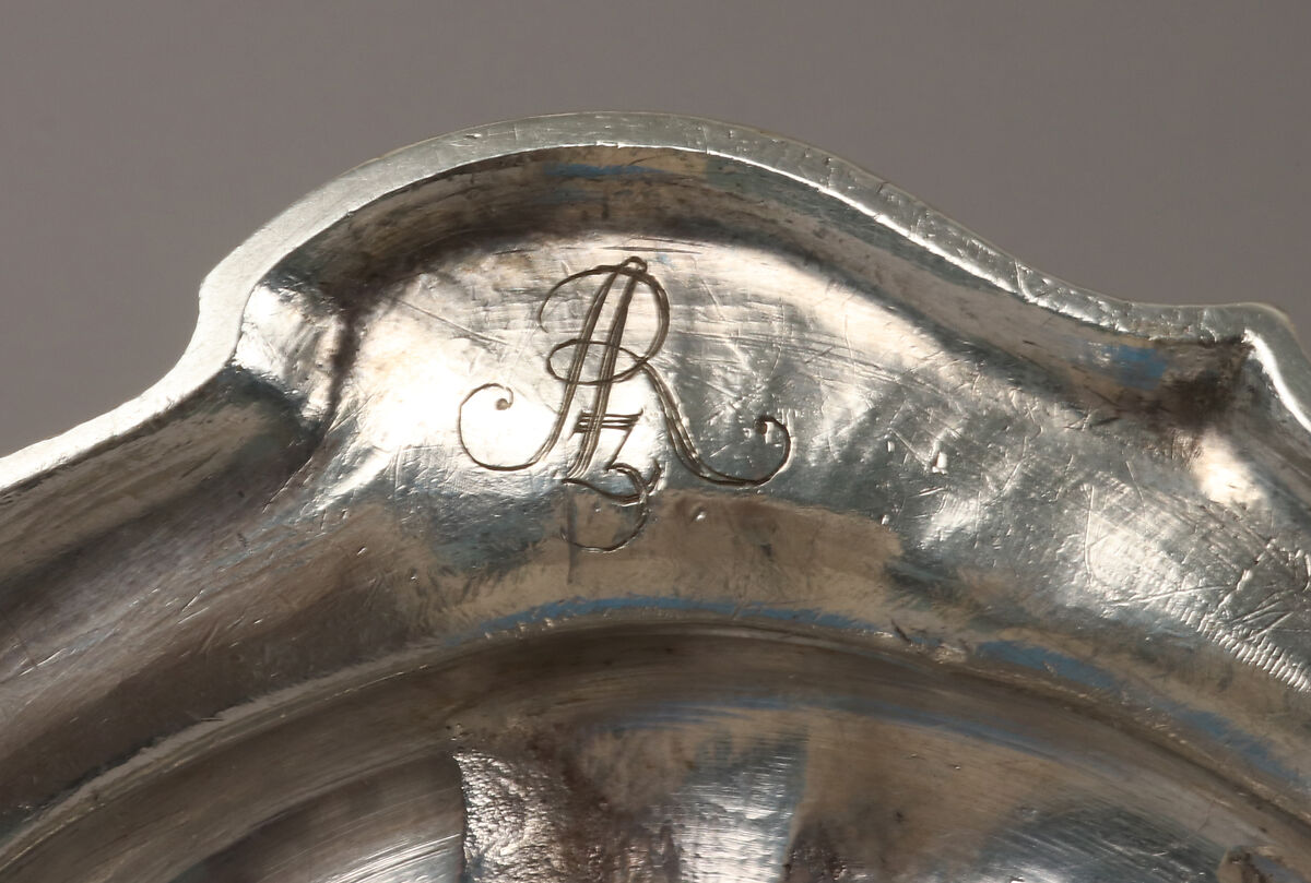 Pair of royal German silver four-light candelabra, Christian Heinrich Ingermann (German, 1713–1778), Cast, chased and engraved silver, German, Dresden