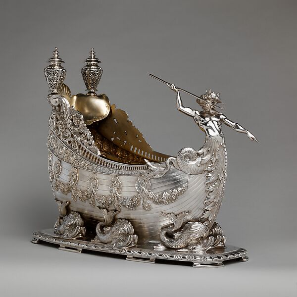 Goelet Cup, Schooner Prize, Tiffany &amp; Co. (1837–present), Silver and silver gilt, American 