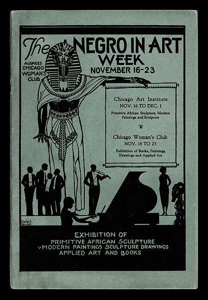 Cover of The Negro in Art Week, November 16–23, Charles Clarence Dawson  American, Ink on paper