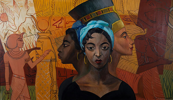 Egyptian Heritage, Loïs Mailou Jones  American, Oil on Duratex