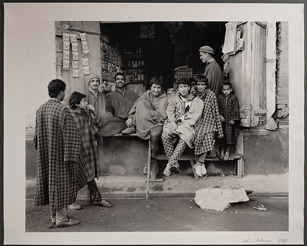Street Shop, Srinagar, Kashmir 1990, Ram Rahman (Indian, born 1955), Silver gelatin selenium toned print