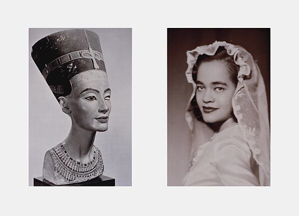 Miscegenated Family Album (Sisters I), L: Nefernefruaten Nefertiti; R: Devonia Evangeline O’Grady, Lorraine O'Grady  American, Silver dye bleach print