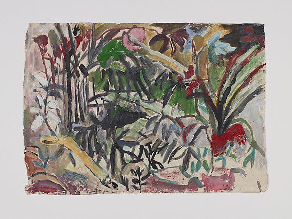 City by the River - Amazon, Anna Boghiguian (Egyptian, born Cairo 1946), Graphite, encaustic, gouache and colored pencil on khadi paper, in eleven sheets