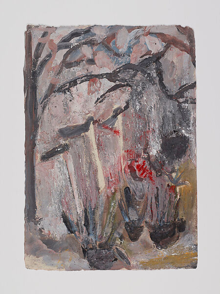 City by the River - Amazon, Anna Boghiguian (Egyptian, born Cairo 1946), Graphite, encaustic, gouache and colored pencil on khadi paper, in eleven sheets