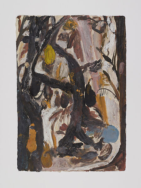 City by the River - Amazon, Anna Boghiguian (Egyptian, born Cairo 1946), Graphite, encaustic, gouache and colored pencil on khadi paper, in eleven sheets