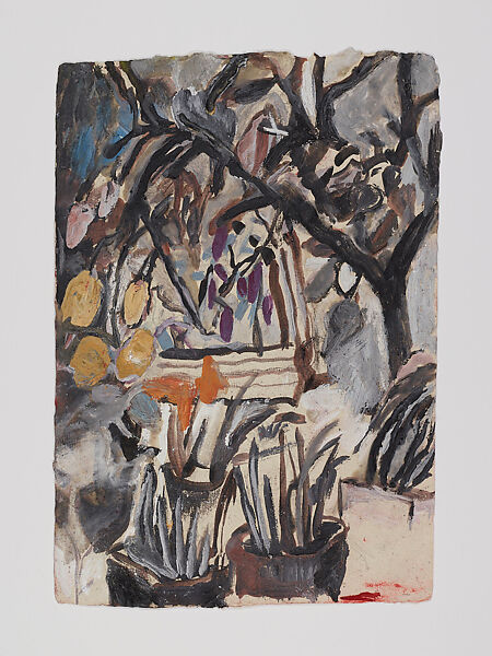 City by the River - Amazon, Anna Boghiguian (Egyptian, born Cairo 1946), Graphite, encaustic, gouache and colored pencil on khadi paper, in eleven sheets