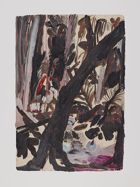 City by the River - Amazon, Anna Boghiguian (Egyptian, born Cairo 1946), Graphite, encaustic, gouache and colored pencil on khadi paper, in eleven sheets