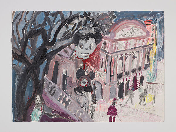 City by the River - Amazon, Anna Boghiguian (Egyptian, born Cairo 1946), Graphite, encaustic, gouache and colored pencil on khadi paper, in eleven sheets