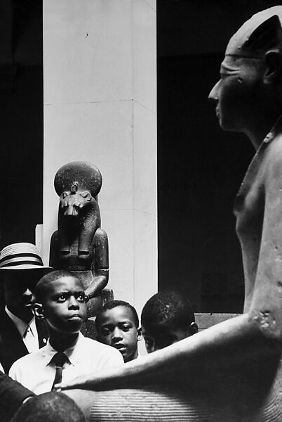 Black Muslim children at the Metropolitan Museum in New York. They are taught black history, Eve Arnold  American, Inkjet print