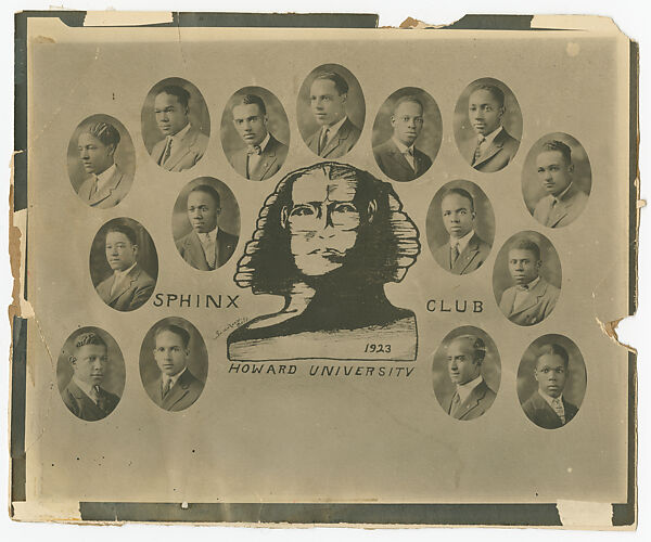 Collage of Photographs of the Alpha Phi Alpha “Sphinx Club” Fraternity, Addison N. Scurlock  American, Ink on paper