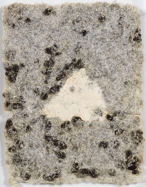 Unknown, David Hammons  American, Paper-pulp and hair work on paper