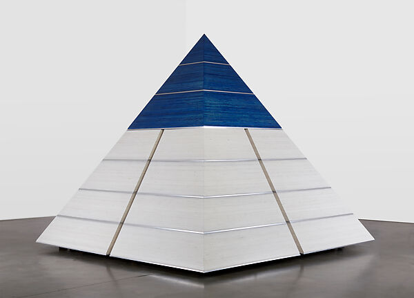 Pyramid, Sam Gilliam  American, Wood, stain, lacquer, and aluminum