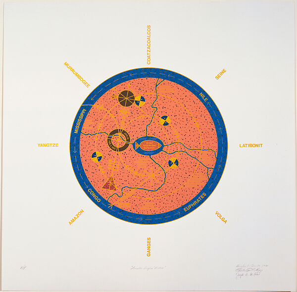 Langston Hughes' Rivers, Houston Conwill  American, Screenprint