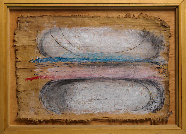 Untited (Egyptian Series), Ed Clark (American, New Orleans, Louisiana 1926–2019 Grosse Pointe Farms, Michigan), Acrylic and pencil on papyrus 