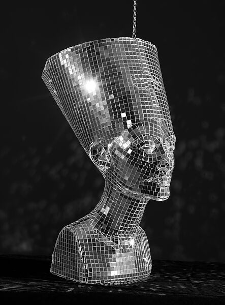 Nefertiti–Miles Davis, Awol Erizku  American, Hand-coated foam and mirrored tile