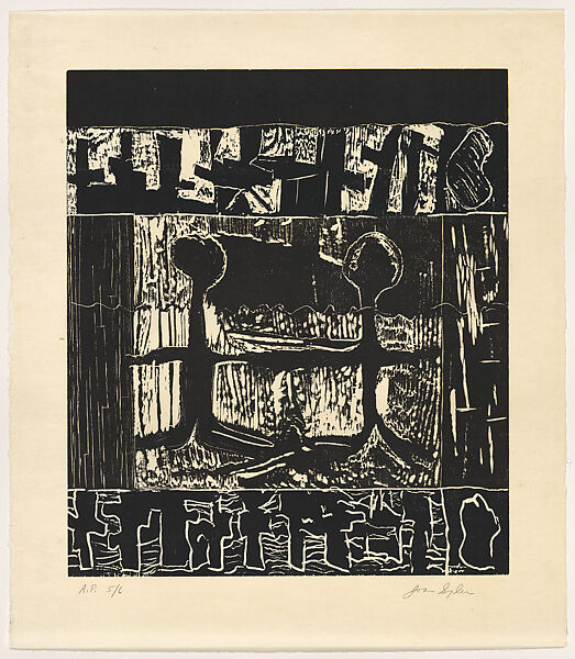 Dancing in the Dark, Joan Snyder (American, born Highland Park, New Jersey, 1940), Woodcut