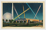 New York City Building and Perisphere and Trylon, New York World’s Fair, C.T. Art-Colortone, Curt Teich, Offset lithograph