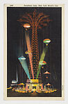 Parachute Jump, New York World’s Fair, C.T. Art-Colortone, Curt Teich, Offset lithograph