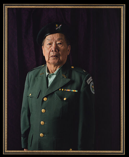 Hmong Veteran, from the series 'Attention', Pao Houa Her (Hmong-American, born Laos 1982), Inkjet print mounted on Dibond in artist-selected frame 