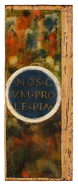 Saint Mary Magdalene (obverse); Fictive Colored Marble with Inscription (reverse), Raphael (Raffaello Sanzio or Santi) (Italian, Urbino 1483–1520 Rome), Tempera grassa and oil, with touches of gold, on wood