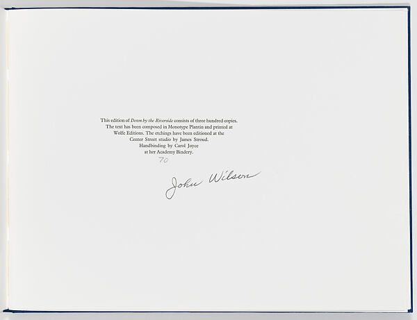 Down by the Riverside, John Wilson (American, Roxbury, Massachusetts 1922–2015 Brookline, Massachusetts), Illustrated book