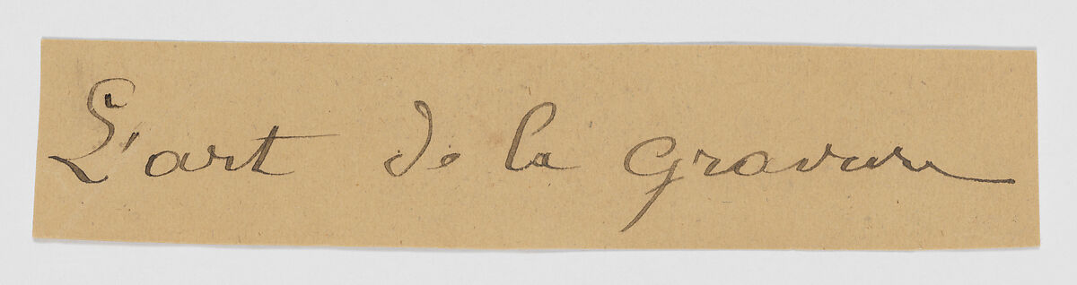 Lettre sur les éléments de la gravure à l'eau-forte (Letter on the Elements of Etching), Adolphe Martial Potémont, called Martial (French, Paris 1828–1883 Paris), Etching