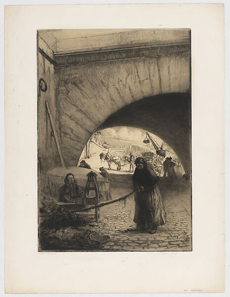 The Mattress Workers (Les Matelassieres), Edgar Chahine  French, Etching and Drypoint (2nd state of two)