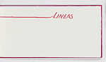 Lineas, Gego (Gertrud Goldschmidt) (Venezuelan (born Germany), Hamburg 1912–1994 Caracas), Lithograph