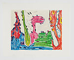 Seven Places Portfolio, Carroll Dunham (American, born New Haven, Connecticut, 1949), Portfolio of seven photogravure and etchings on chine collé
