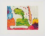 Seven Places Portfolio, Carroll Dunham (American, born New Haven, Connecticut, 1949), Portfolio of seven photogravure and etchings on chine collé