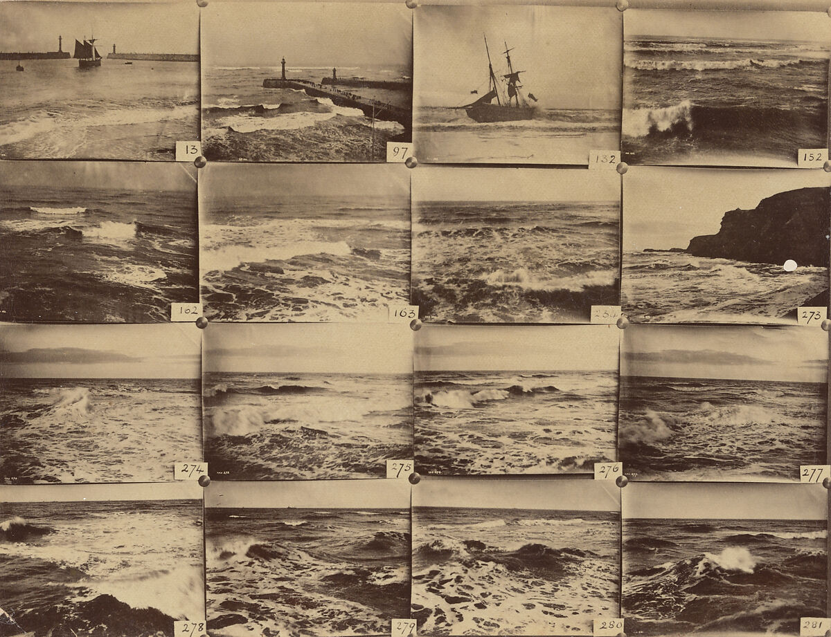 [Display of Whitby Seascape Photographs], Frank M. Sutcliffe  British, Albumen silver print