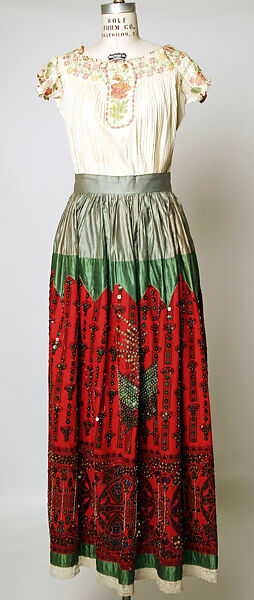 Ensemble, cotton, silk, Mexican