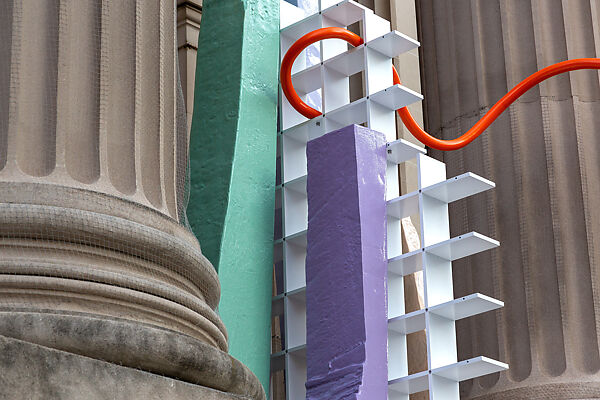 Drift (Tortillon orange), Nairy Baghramian (German (born Iran), Isfahan, 1971), Powder-coated aluminum