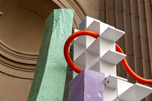 Drift (Tortillon orange), Nairy Baghramian (German (born Iran), Isfahan, 1971), Powder-coated aluminum