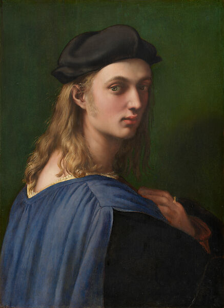 Portrait of Bindo Altoviti, Raphael (Raffaello Sanzio or Santi)  Italian, Oil on wood (the original panel, presumed to be of poplar wood, was shaved off and replaced with masonite, then cradled)