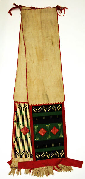 Textile panel, cotton, Zuni, Native American 