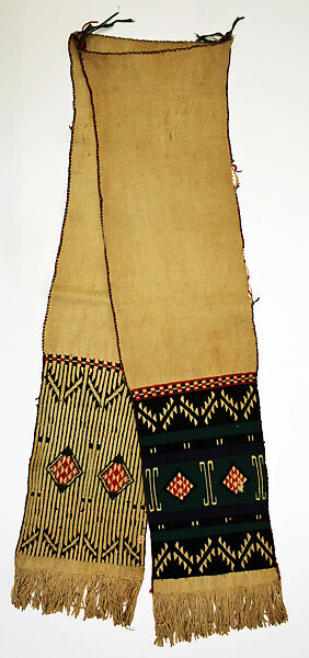 Textile panel, cotton, Zuni, Native American 
