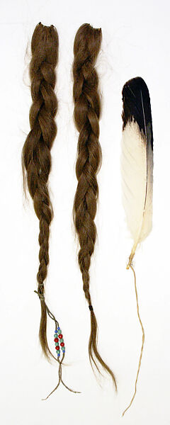 Ensemble, leather, glass, hair, silver, feather, bone, Native American and American, Cheyenne and Arapaho at The Mohonk Lodge, Wetherford, OK