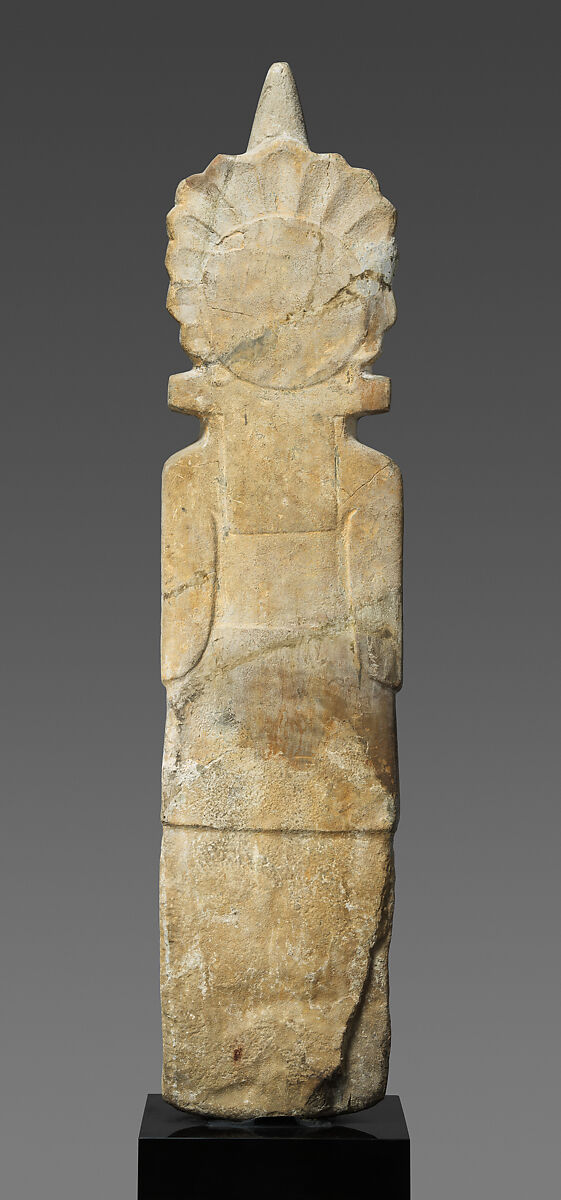 Standing female figure, Huastec artist(s), Sandstone, Huastec