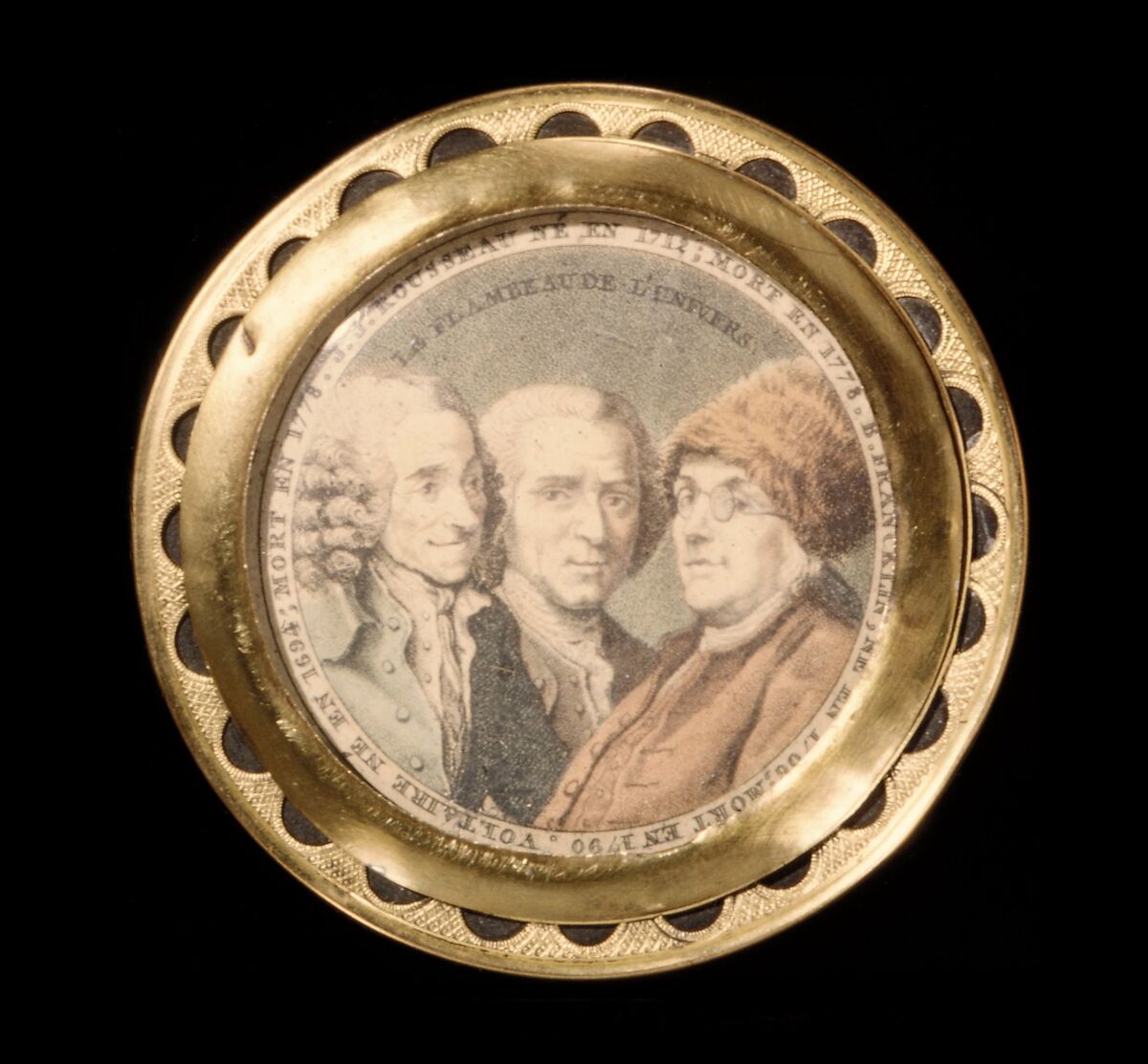 Box with Medallion Top, Tortoiseshell