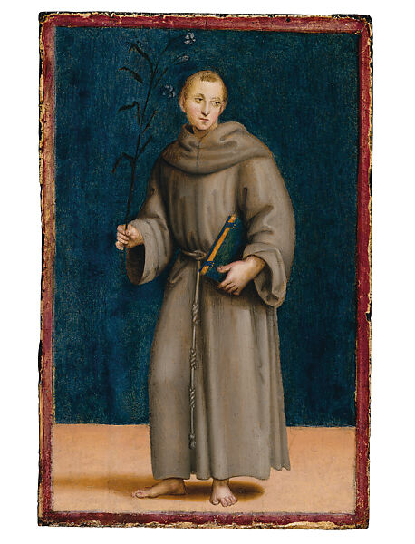 Saint Anthony of Padua (Panel from the Predella of the Colonna Altarpiece), Raphael (Raffaello Sanzio or Santi)  Italian, Oil on wood (probably poplar)