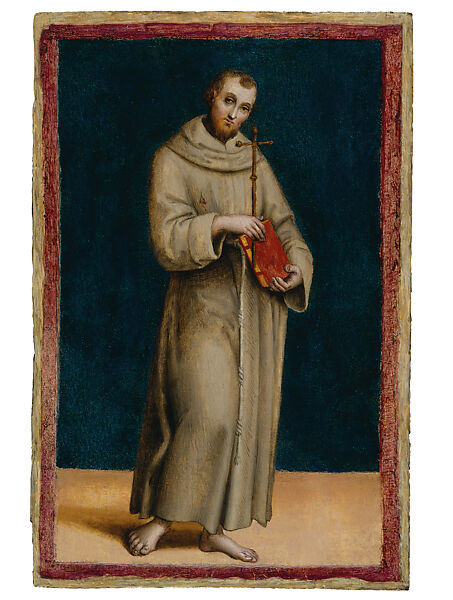 Saint Francis of Assisi (Panel from the Predella of the Colonna Altarpiece), Raphael (Raffaello Sanzio or Santi)  Italian, Oil on wood (probably poplar)