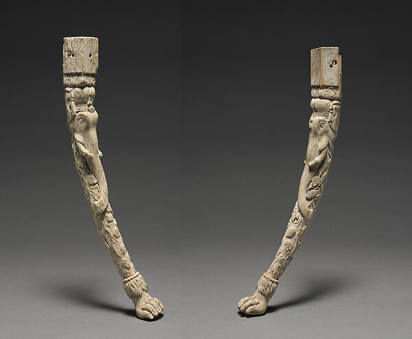 Chair leg, Ivory, North or Northwest India 