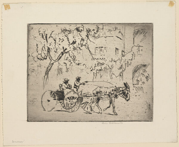 Saturday, Anne Goldthwaite (American, Montgomery, Alabama 1869–1944 New York), Etching 