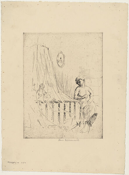 The Mosquito Net, Anne Goldthwaite (American, Montgomery, Alabama 1869–1944 New York), Etching 