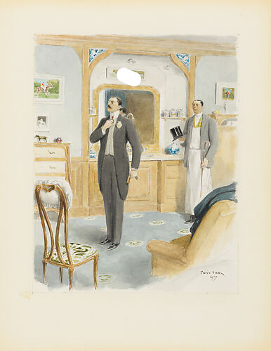 A Gentleman goes to his club (Monsieur va au cercle)
