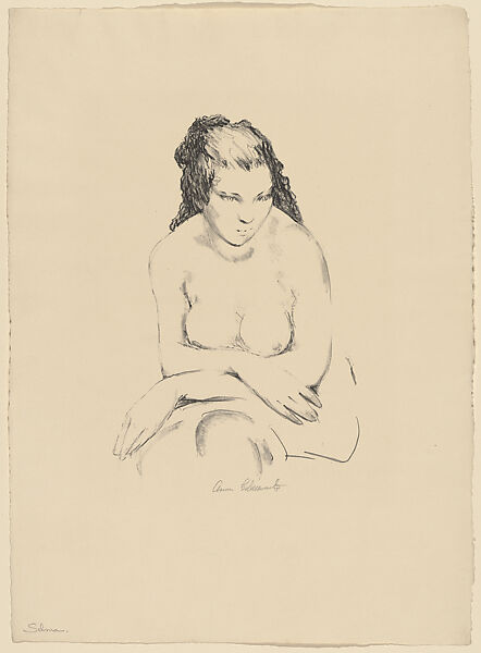 Selma (No. 1), Anne Goldthwaite (American, Montgomery, Alabama 1869–1944 New York), Lithograph 