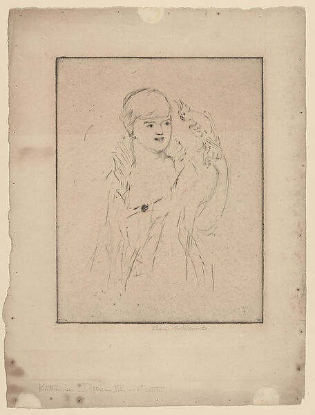 Katherine Dreier III, Anne Goldthwaite (American, Montgomery, Alabama 1869–1944 New York), Drypoint 