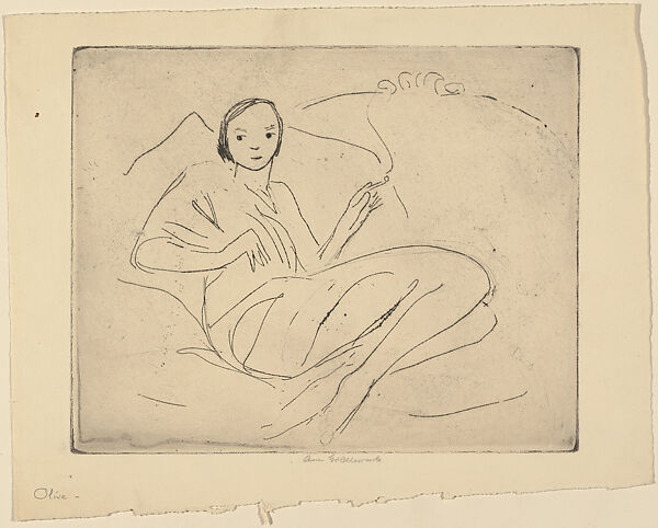 Olive, Anne Goldthwaite (American, Montgomery, Alabama 1869–1944 New York), Etching and drypoint 