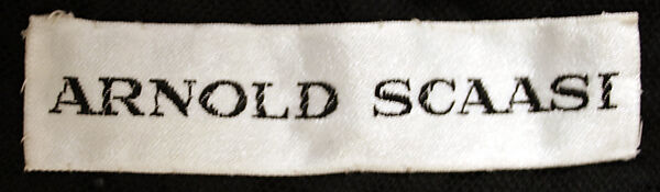 Evening dress, Arnold Scaasi (American, born Montreal, Canada, 1931–2015), synthetic fiber, silk, metal, American